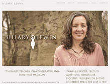 Tablet Screenshot of hilarylewin.com